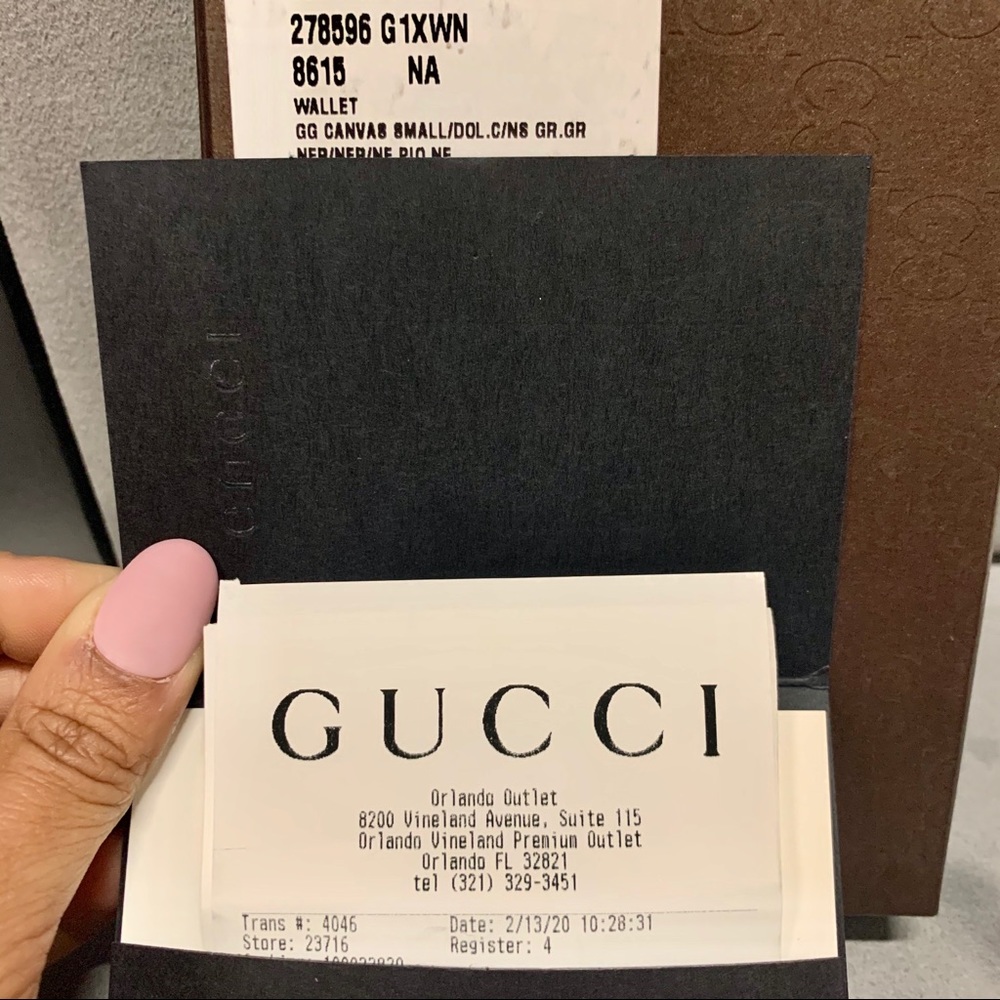 NWT Gucci GG Guccissima Bifold wallet black - Picture 6 of 7